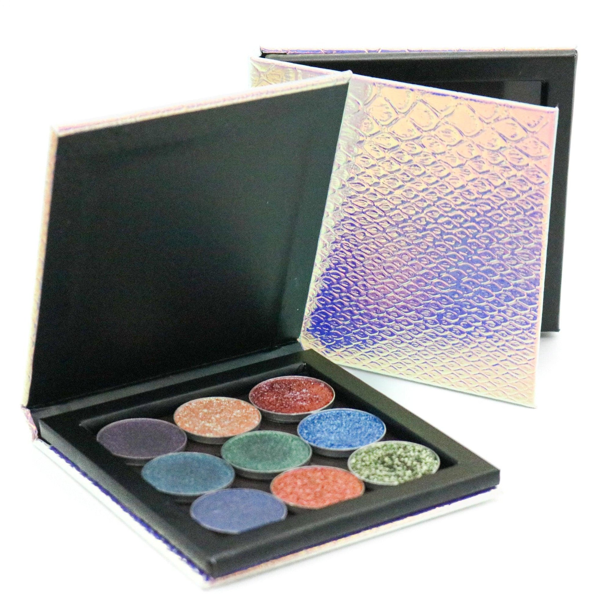 Magnetic empty eyeshadow palette,  duochrome, multichrome eyeshadow, Makeup aus, cheap makeup Australia, Australian cosmetic brands