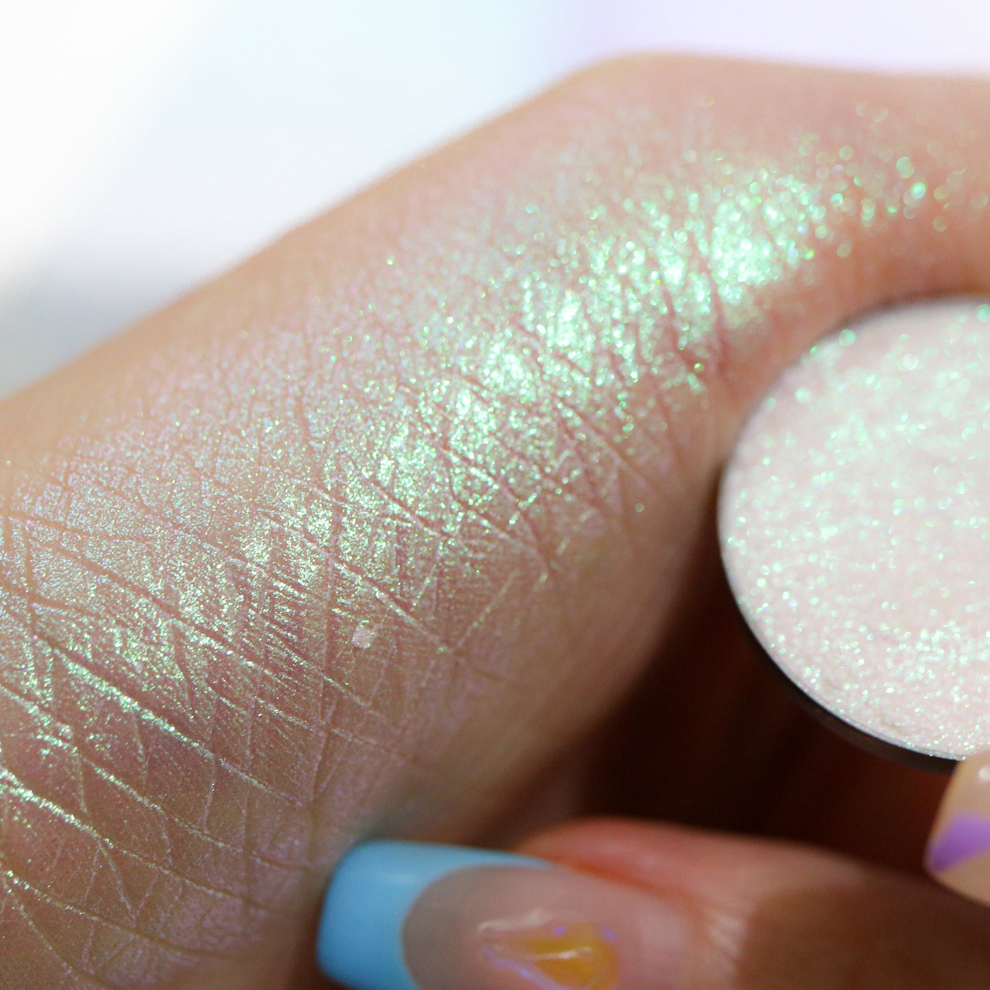 Moonstone, iridescent eyeshadow, highlight, multichrome eyeshadow, makeup, australia, indie makeup