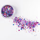 circus, rainbow, glitter, rainbow glitter, cosmetics glitter, eye makeup, makeup
