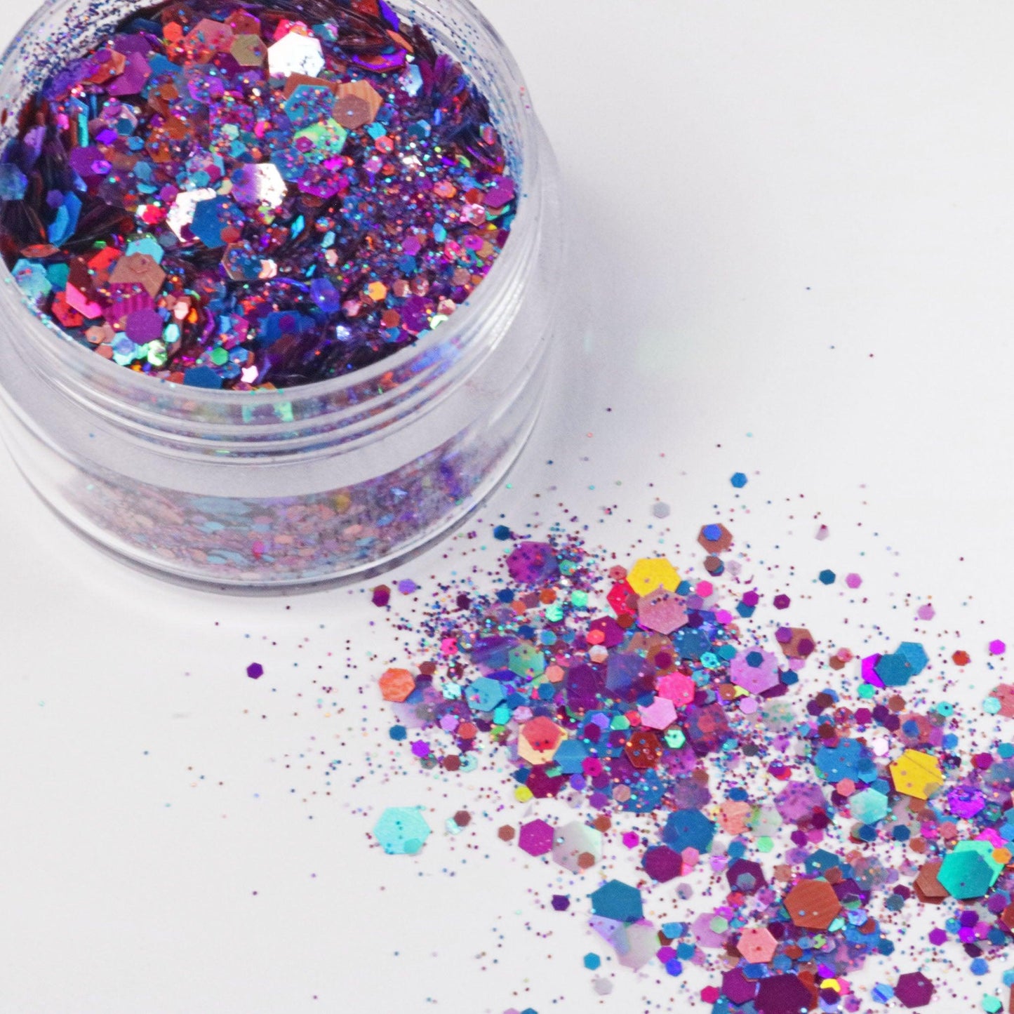 circus, rainbow, glitter, rainbow glitter, cosmetics glitter, eye makeup, makeup