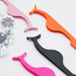 Eyelash tweezers pink, orange, black