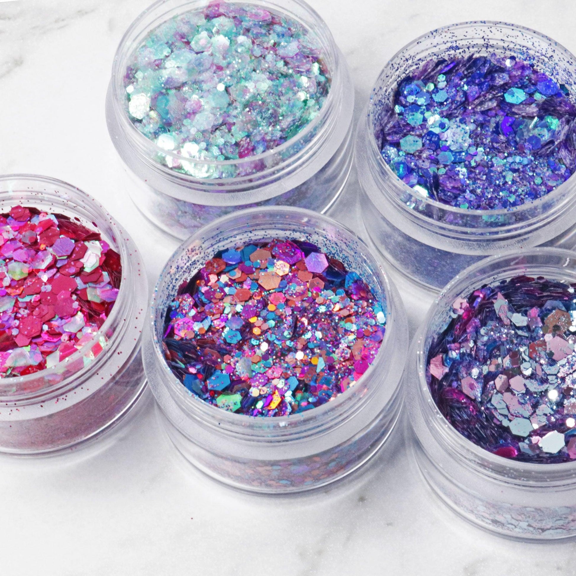 glitter, blue glitter, deep dive, festival makeup, fun makeup