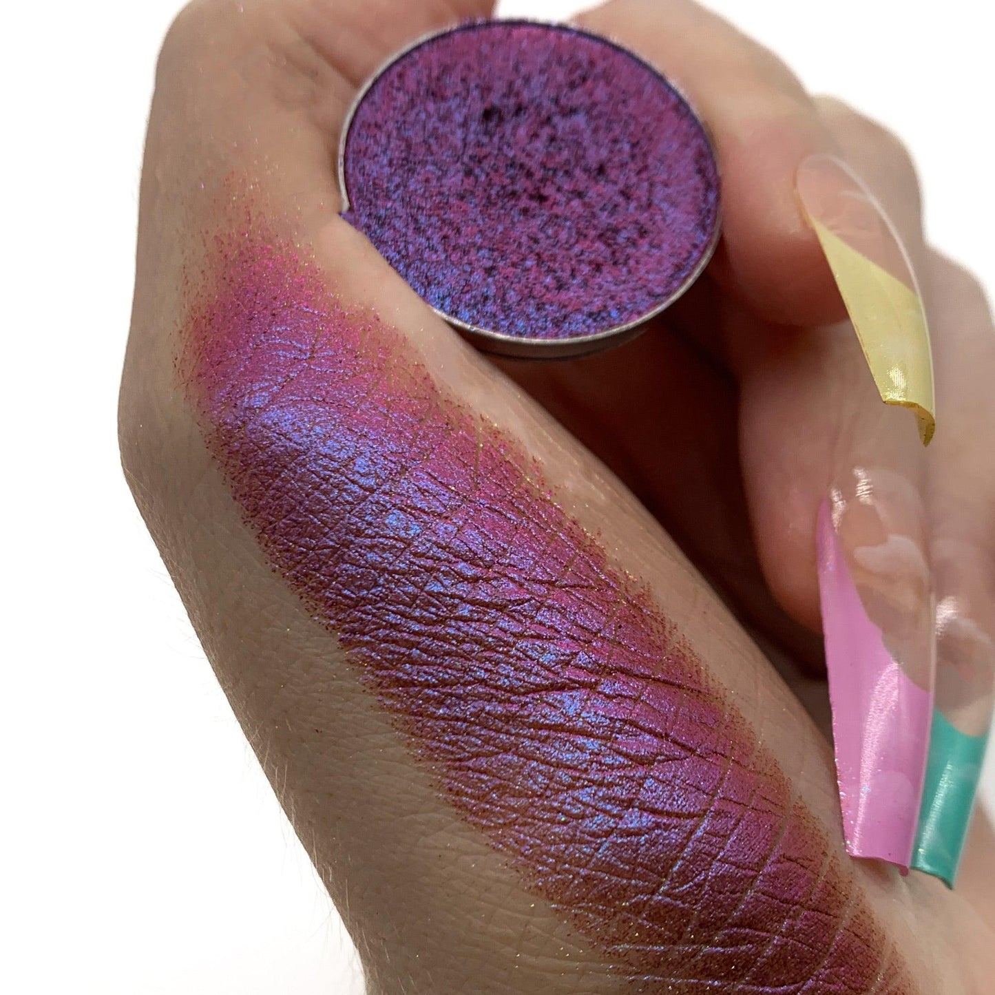 banshee, purple, pink, blue, eyeshadow, duochrome, metallic